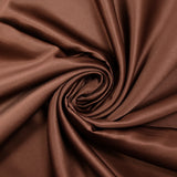 Plain polyester satin Inès brown