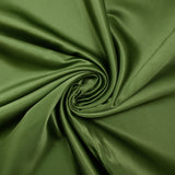 Plain polyester satin Inès olive green