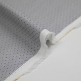 Polycotton poplin jacquard Mathew gray white background
