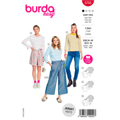Patron Burda n°5705 : T-shirt