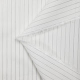Black striped cotton veil with white background