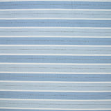 Jacquard de popelín de polialgodón con rayas blancas, azules y negras