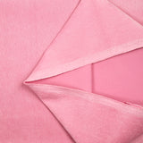 Velours polyester fines côtes rose