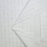 White checkered polycotton poplin
