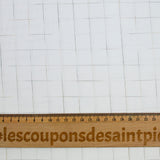 White checkered polycotton poplin