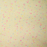 Mezcla de lana tweed confeti rosa y azul fondo amarillo