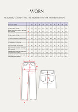 WORN jeans sewing pattern