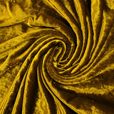 Golden silk velvet and viscose