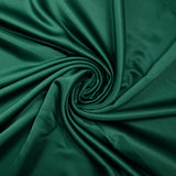 Plain polyester satin Inès forest green