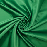 Plain polyester satin Inès meadow green