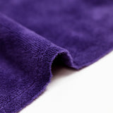 Purple bamboo terry cloth sold by the meter