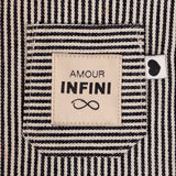 Étiquettes tissées  "Amour infini" x 5