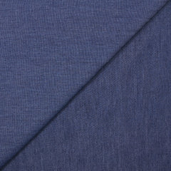 Chambray de polyviscose bleu marine