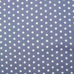 Coton imprimé étoile 1cm gris clair