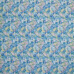 Coton liberty ® Leontyne Dream bleu au mètre