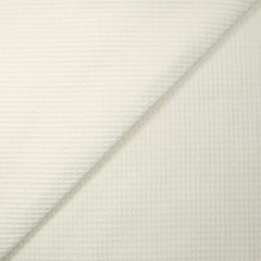 Coton nid d'abeille blanc cassé