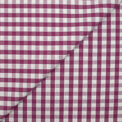 Coton Vichy 9mm prune