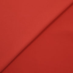 Crêpe de chine polyester rouge coquelicot