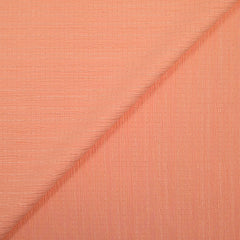Crépon de polyester effet seersucker pêche