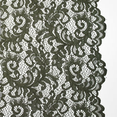 Dentelle festonnée Judith kaki
