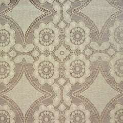 Dentelle polyester bohème sable