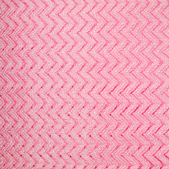 Dentelle polyester chevron blanc fond rose