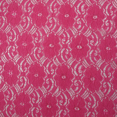 Dentelle polyester Rosalie rose bonbon