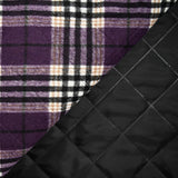 Flanelle matelassée à carreaux Carolina violet