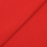 Jersey de coton côtelé rouge