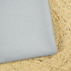 Jersey de polyamide côtelé bord-côte gris lurex argent