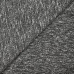 Jersey de polyviscose chiné noir et blanc