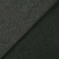Jersey de polyviscose lourd envers gratté doux anthracite