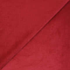 Jersey de velours côtelé tout doux rouge fraise