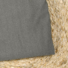 Jersey de viscose côtelé gris argent chiné