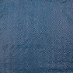 Jersey imprimé pois argentés fond bleu roi