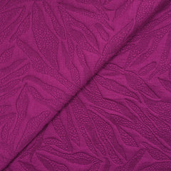 Jersey matelassé fissures fond magenta