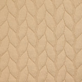 Matelassé jersey braids beige background