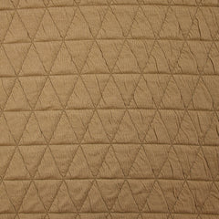 Jersey matelassé triangle fond beige foncé
