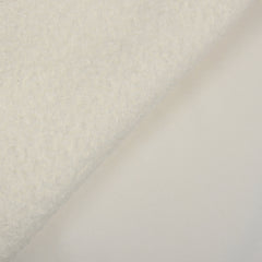 Lainage bouclette envers polaire blanc