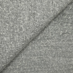 Laine mélangée bouclette grattée gris chiné