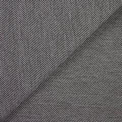 Laine mélangée chevron 5cm marron et blanc