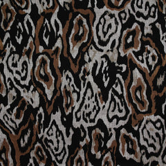 Maille Milano polyviscose écorce grise et marron fond noir