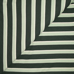 Maille Milano rayure vert d'eau et écrue fond vert sauge