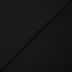 Maille polo coton fin noir corbeau