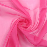 Mousseline de 100% soie rose bonbon