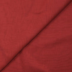 Mousseline de 100% soie unie rouge brique