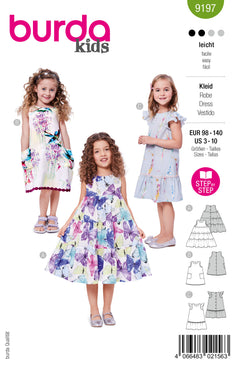 Patron Burda kids n°9197 : Robe