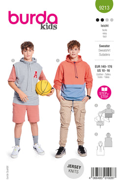 Patron Burda kids n°9213 : Sweatshirt