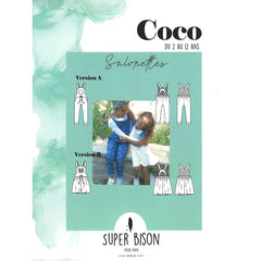 Patron de Couture Enfant Salopettes COCO 2/12 ans