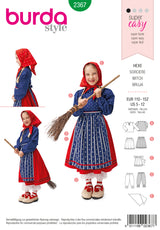 Patron n°2367 : Sorcière enfant